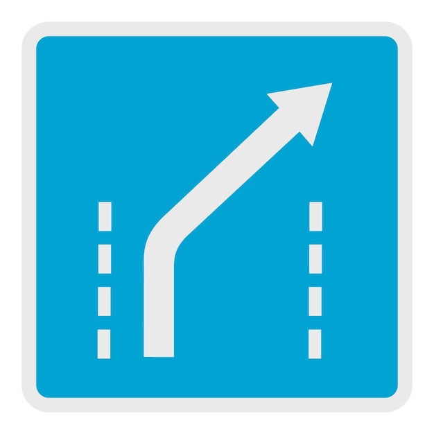 Vector traffic to the right icon flat illustration of traffic to the right vector icon for web