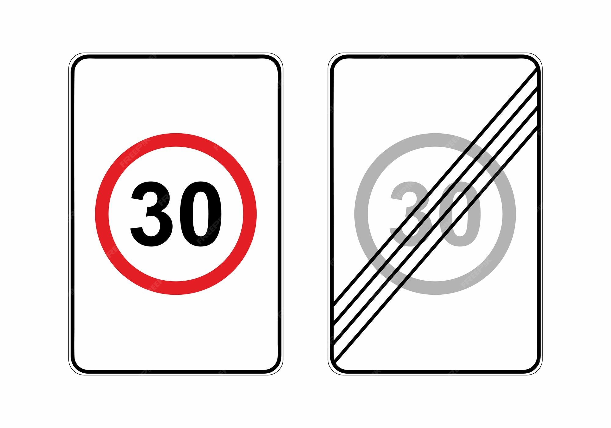 Premium Vector Traffic Rules Signs Speed Limit Speed Limit 30 On premium-vector-traffic-rules-signs-speed-limit-speed-limit-30-on