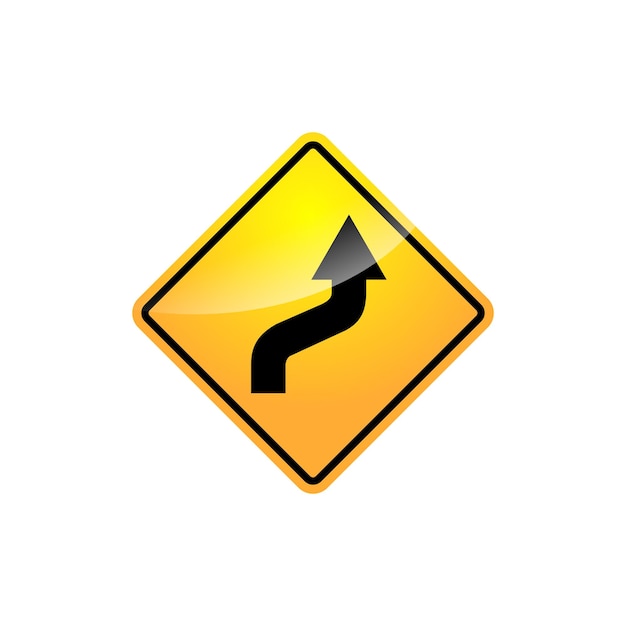 Vector traffic sign street sign icon vector template