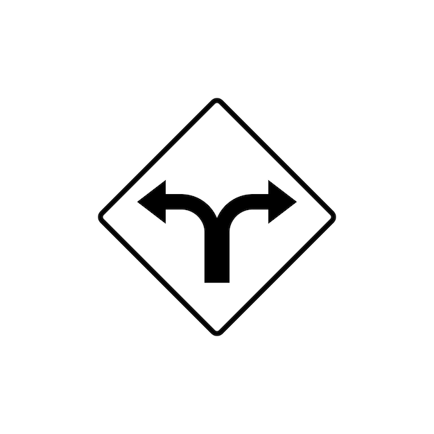 Traffic Sign Street Sign Icon Vector Template