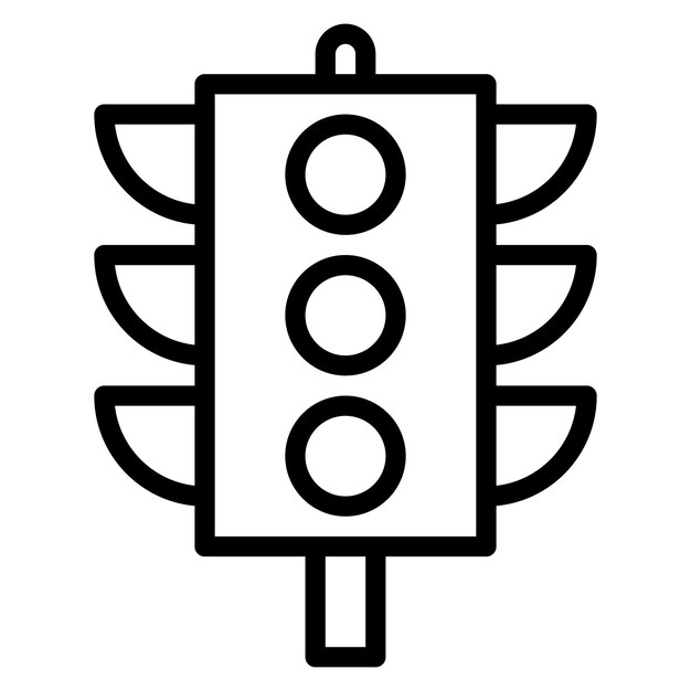 Vector traffic signal icon vector image can be used for railway