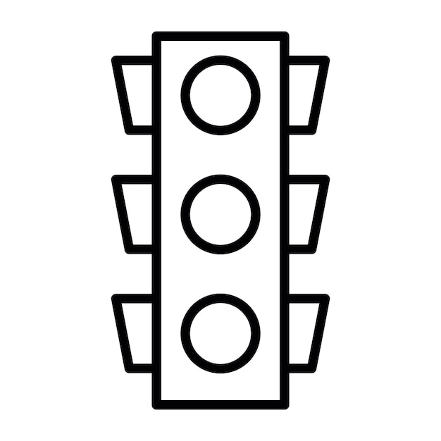 Vector traffic signal vector illustration