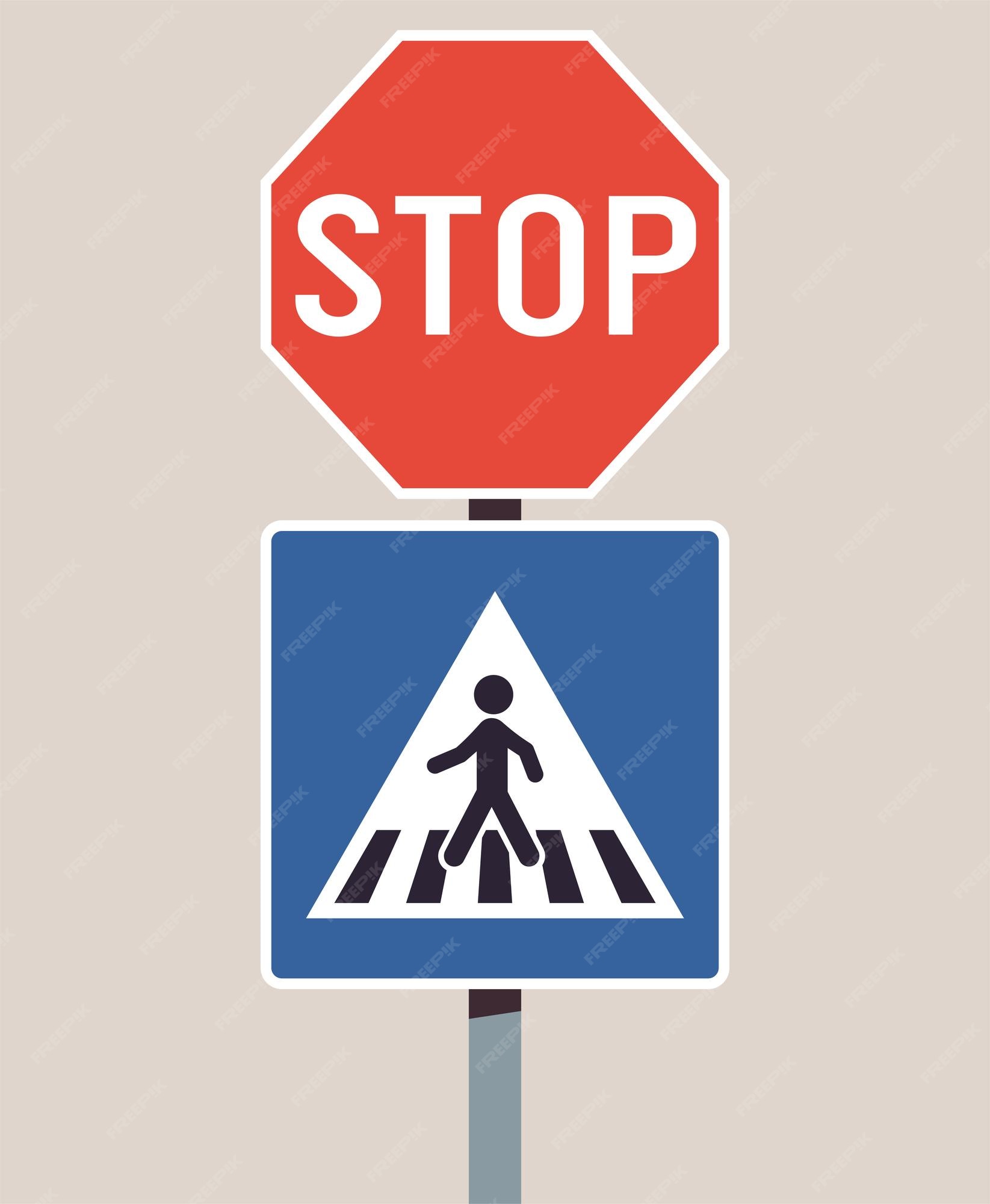 Pedestrian Crossing Sign Images - Free Download on Freepik