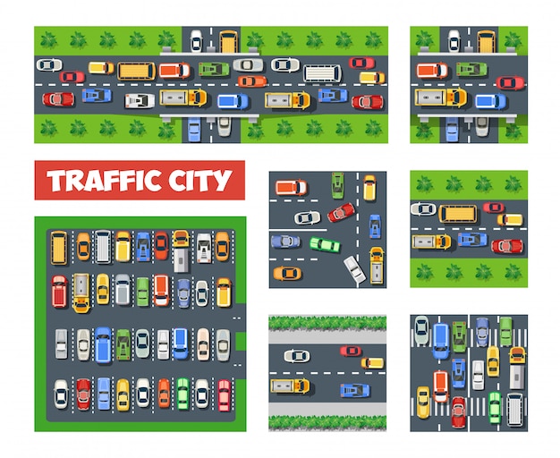 Vector traffic transportation set