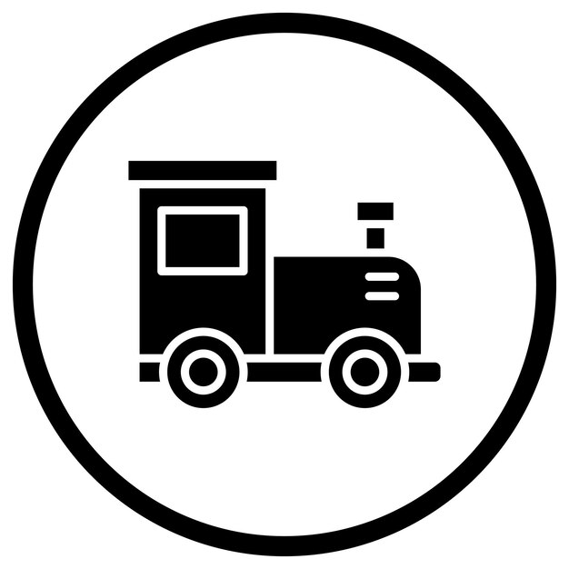 Train engine Vector Icon Design Illustration