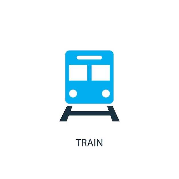 Icona del treno. illustrazione dell'elemento logo. disegno di simbolo del treno da 2 collezione colorata. semplice concetto di treno. può essere utilizzato in web e mobile.