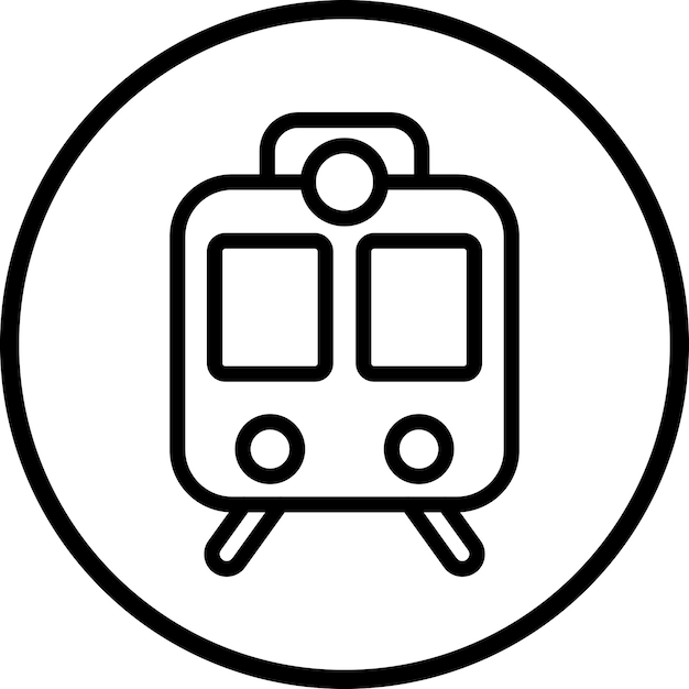 Vector train icon style