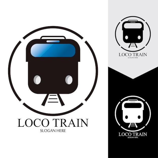 Train icon vector background