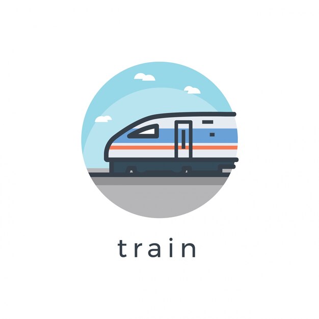 Vector train illustration