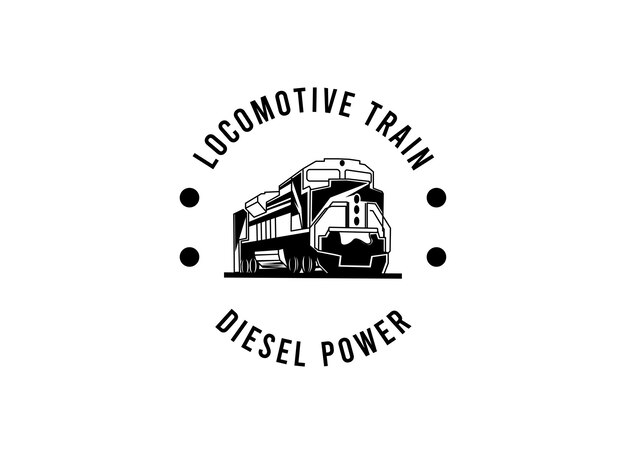 Train locomotive logo design train logo design