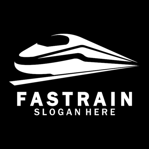 列車のロゴのベクトル イラスト デザイン高速列車のロゴ高速列車イラスト ロゴベクトル図