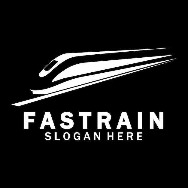 列車のロゴのベクトル イラスト デザイン高速列車のロゴ高速列車イラスト ロゴベクトル図