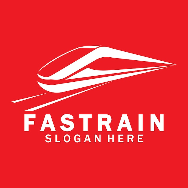 Logo del treno illustrazione vettoriale designfast train logoillustrazione logovector illustrazione del treno ad alta velocità