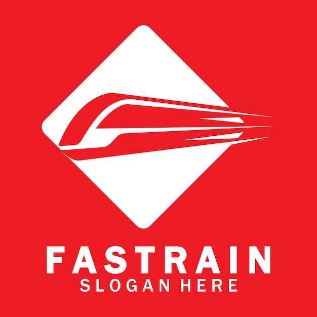 ベクトル 列車のロゴのベクトル イラスト デザイン高速列車のロゴ高速列車イラスト ロゴベクトル図