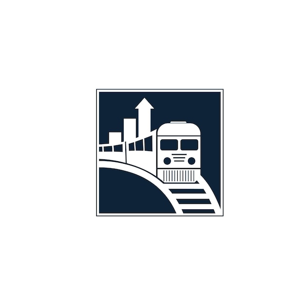 Vector train logotrainrailcarttrain face logostation logorailway logotrain icon