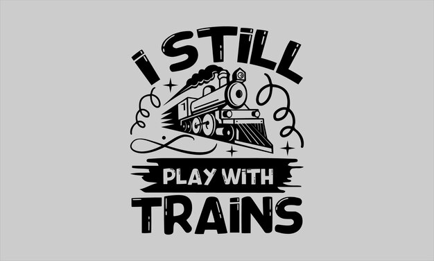 Train t shirt design Illustration for prints on and bags posters