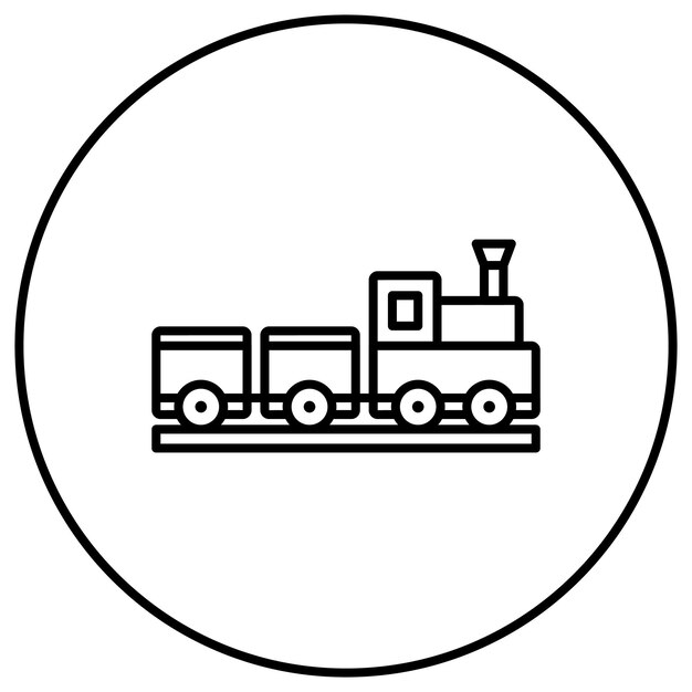 Train Toy icon vector image Can be used for Kindergarten