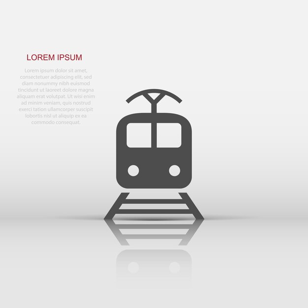 Train transportation icon Vector illustration Business concept train pictogram