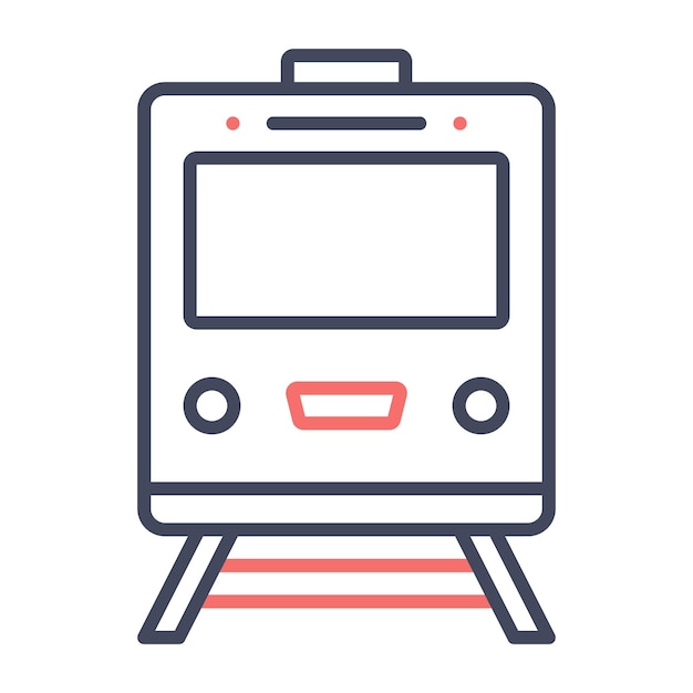 Train Vector Illustration Style