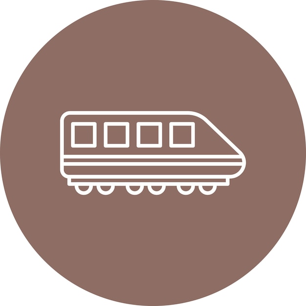 Train Vector Illustration Style