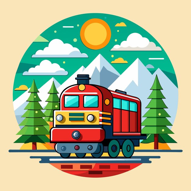 Train vector illustration