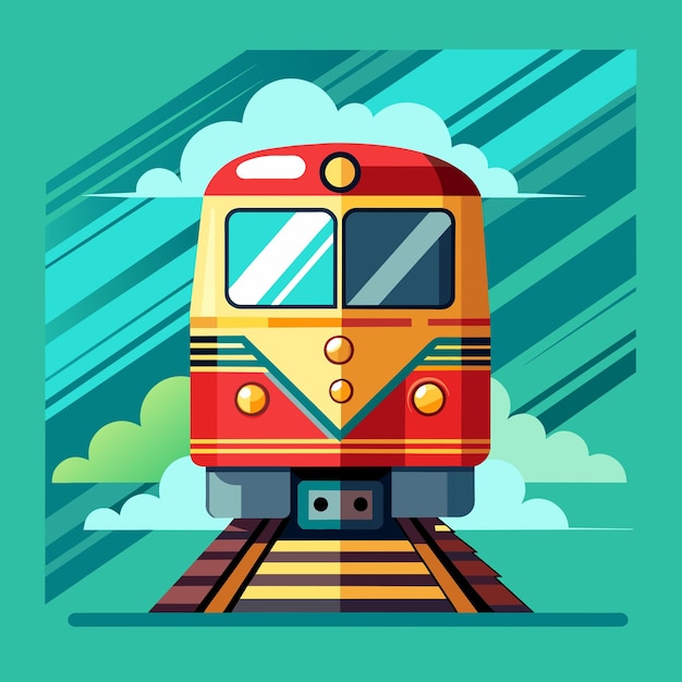 Vector train vector illustration