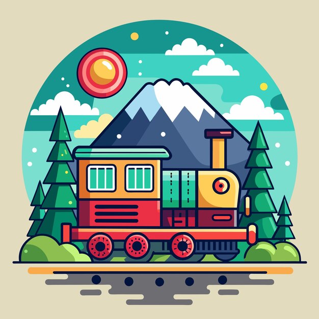 Train vector illustration