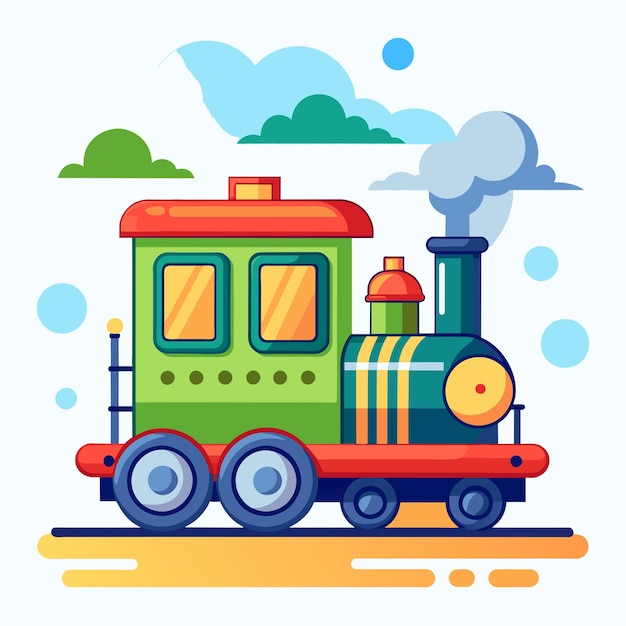 Vector train vector illustration