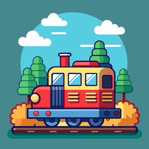 Vector train vector illustration