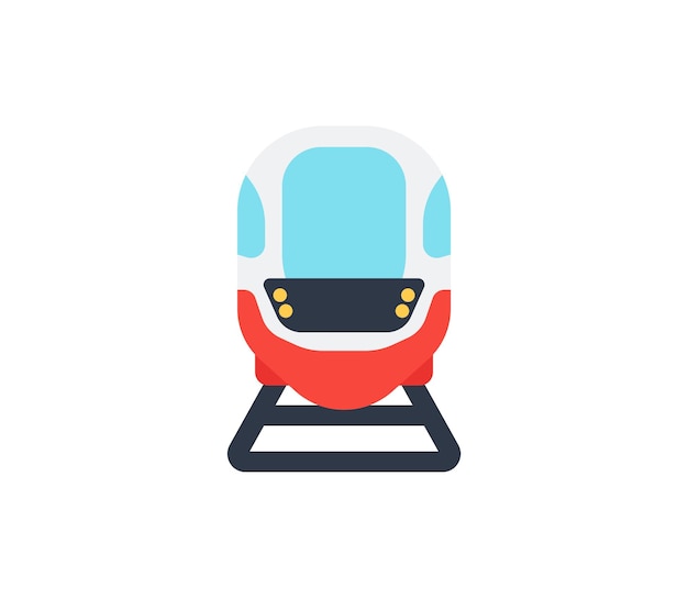 Vector train vector isolated emoticon train icon