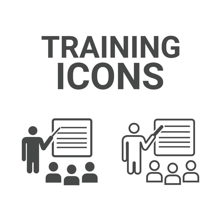 Vector trainee web banner icoon vector illustratie concept voor stage training en leren programma app