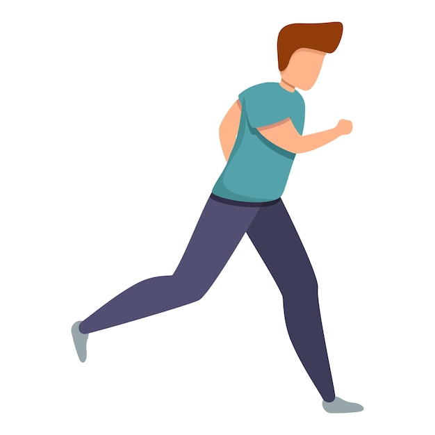 training running icon cartoon of training running vector icon for web design isolated on white background