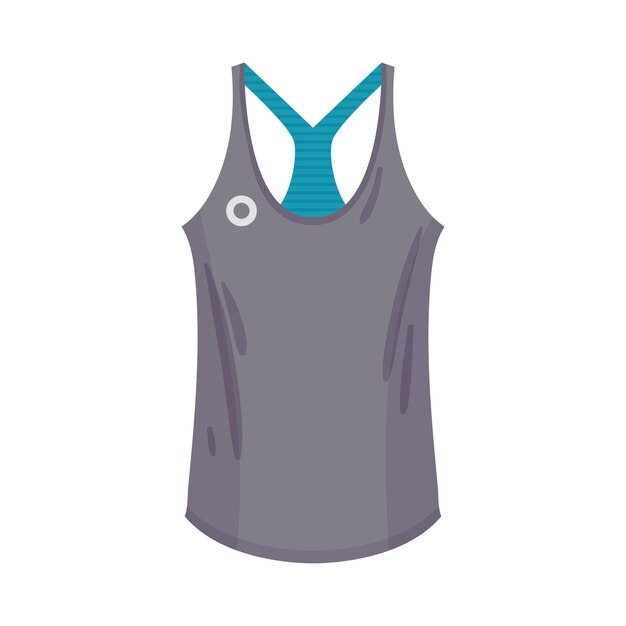 Vector training top of sports sleeveless shirt als track dameskleding vector illustratie