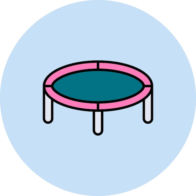 Vector trampoline icon vector image can be used for pilates