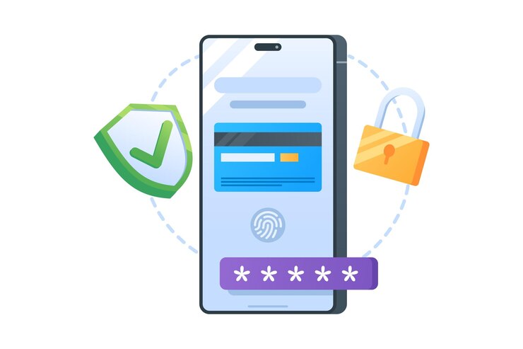 Vector transaction security vector illustration