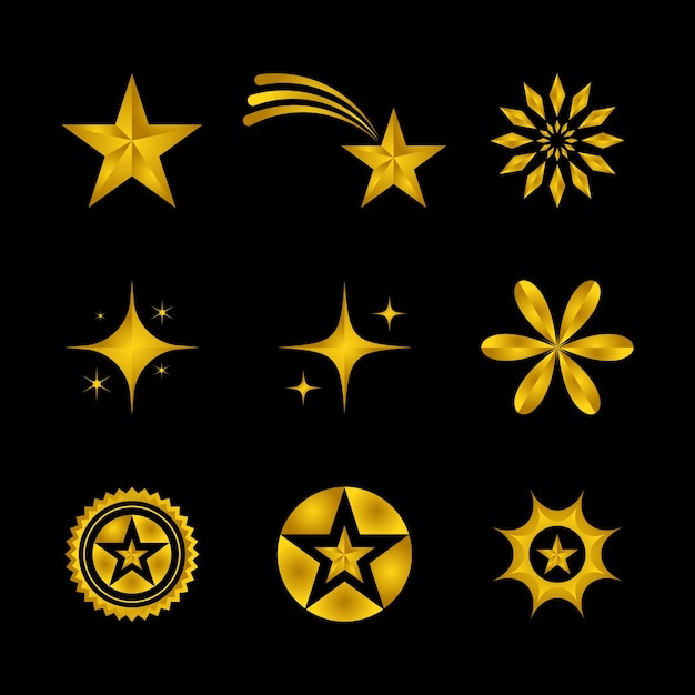 Vector transform your decor with shiny stars ornamental shapes and abstract design