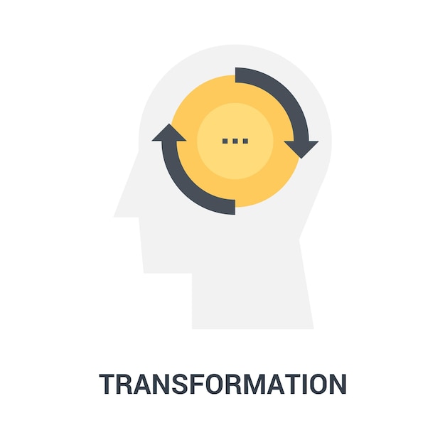 Transformatie pictogram concept