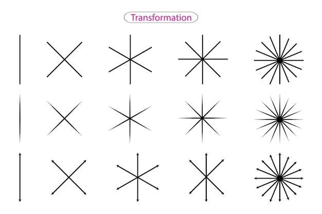 Transformatie vector concept verandering metafoor coaching teken nieuw leven symbool illustratie