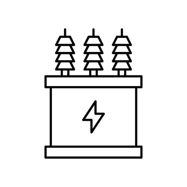 transformer icon isolated on white background
