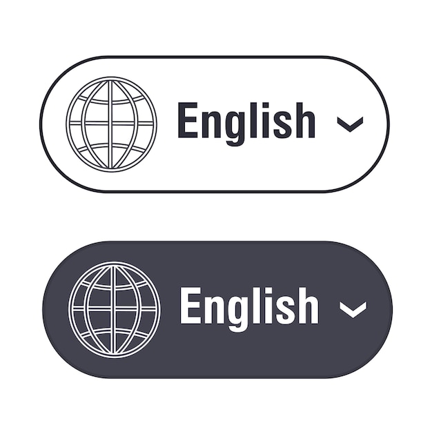 Translate vector icon Change language button isolated on white background