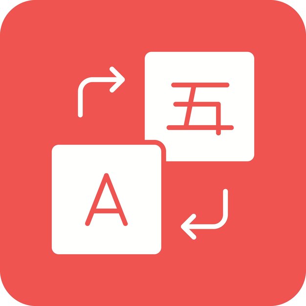 Vettore immagine vettoriale dell'icona di traduzione può essere utilizzata per l'immigrazione