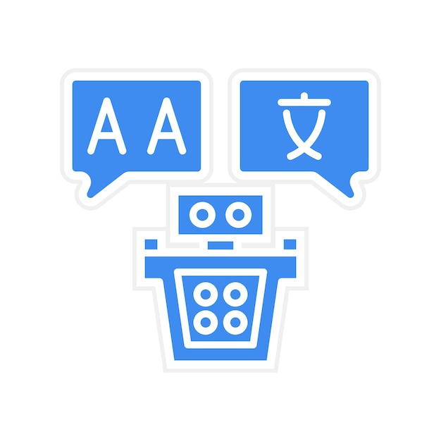 Translator icon vector image Can be used for Artificial Intelligence
