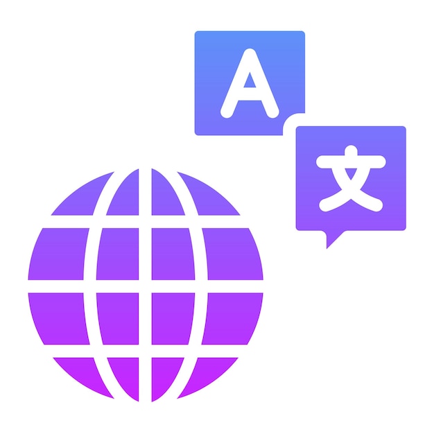 Translator vector icoon illustratie van Onderwijs icoon set