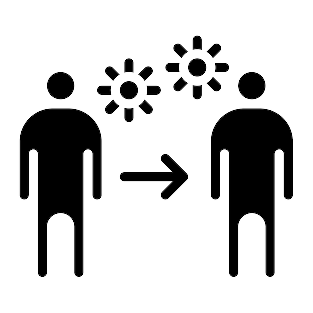 Transmission icon vector image can be used for tuberculosis