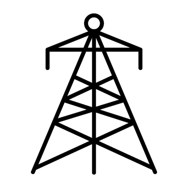 Transmission Tower Vector Illustration