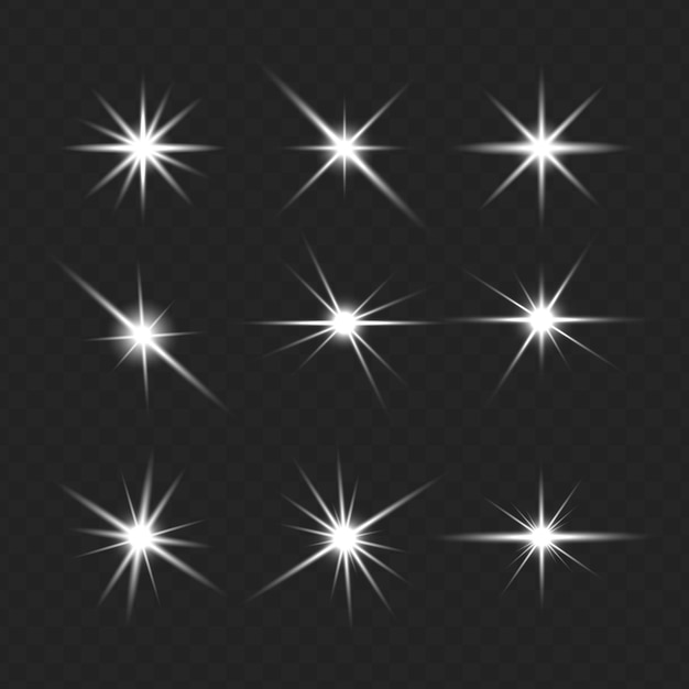 transparant sterlichtvectorontwerp