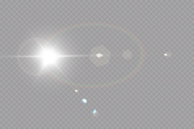 transparant zonlicht speciaal lens flare lichteffect