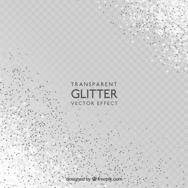 Transparante glitter achtergrond