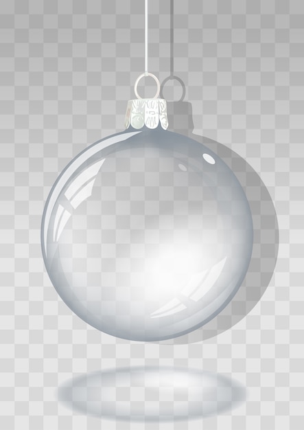 Vector transparent christmas ball