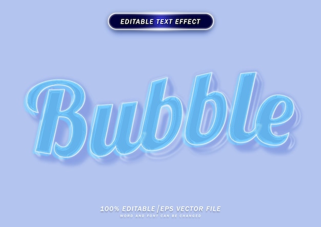 Transparent clean text effect fresh and elegance style